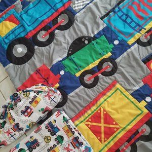 Toddler Bedding Set - Train Theme